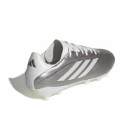 adidas Copa Pure IV League Gazon Naturel Chaussures de Foot (FG) Enfants Argenté Blanc Gris Foncé
