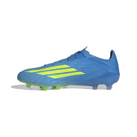 adidas F50 Elite Gazon Artificiel Chaussures de Foot (AG) Bleu Néon Jaune