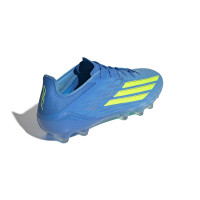 adidas F50 Elite Gazon Artificiel Chaussures de Foot (AG) Bleu Néon Jaune