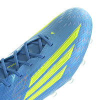 adidas F50 Elite Gazon Artificiel Chaussures de Foot (AG) Bleu Néon Jaune