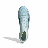 adidas F50 Sparkfusion Elite Gras / Kunstgras Voetbalschoenen (MG) Dames Lichtblauw Donkerblauw Neongeel