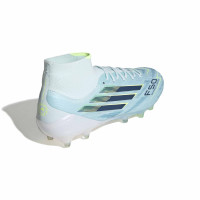 adidas F50 Sparkfusion Elite Gras / Kunstgras Voetbalschoenen (MG) Dames Lichtblauw Donkerblauw Neongeel