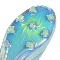 adidas F50 Sparkfusion Elite Gras / Kunstgras Voetbalschoenen (MG) Dames Lichtblauw Donkerblauw Neongeel