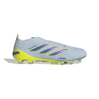adidas Predator Elite Veterloze Kunstgras Voetbalschoenen (AG) Lichtblauw Blauw Geel