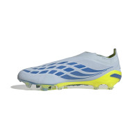 adidas Predator Elite Veterloze Kunstgras Voetbalschoenen (AG) Lichtblauw Blauw Geel