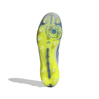 adidas Predator Elite Veterloze Kunstgras Voetbalschoenen (AG) Lichtblauw Blauw Geel