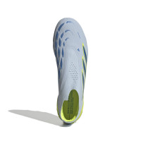 adidas Predator Elite Veterloze Kunstgras Voetbalschoenen (AG) Lichtblauw Blauw Geel