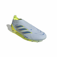 adidas Predator Elite Veterloze Kunstgras Voetbalschoenen (AG) Lichtblauw Blauw Geel