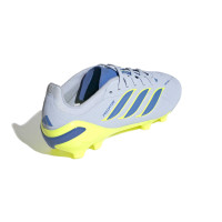 adidas Predator Elite Gras Voetbalschoenen (FG) Kids Lichtblauw Blauw Geel