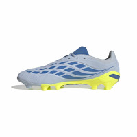 adidas Predator League Gazon Naturel Chaussures de Foot (FG) Bleu Clair Bleu Jaune