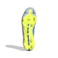 adidas Predator League Gazon Naturel Chaussures de Foot (FG) Bleu Clair Bleu Jaune