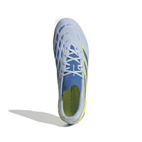 adidas Predator League Gazon Naturel Chaussures de Foot (FG) Bleu Clair Bleu Jaune