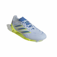 adidas Predator League Gazon Naturel Chaussures de Foot (FG) Bleu Clair Bleu Jaune