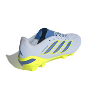 adidas Predator League Gazon Naturel Chaussures de Foot (FG) Bleu Clair Bleu Jaune