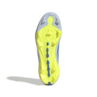 adidas Predator League Gazon Naturel Chaussures de Foot (FG) Enfants Bleu Clair Bleu Jaune