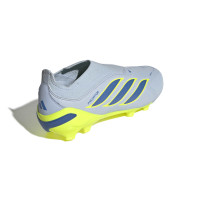 adidas Predator League Veterloze Gras Voetbalschoenen (FG) Kids Lichtblauw Blauw Geel