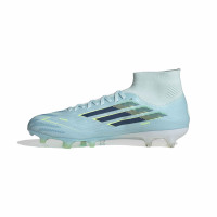 adidas F50 Sparkfusion Pro Gras / Kunstgras Voetbalschoenen (MG) Dames Lichtblauw Donkerblauw Neongeel