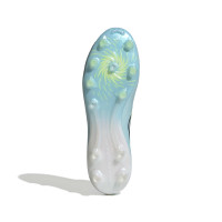 adidas F50 Sparkfusion Pro Gras / Kunstgras Voetbalschoenen (MG) Dames Lichtblauw Donkerblauw Neongeel