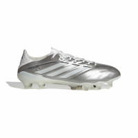 adidas Copa Pure IV Elite Gras Voetbalschoenen (FG) Zilver Wit Donkergrijs