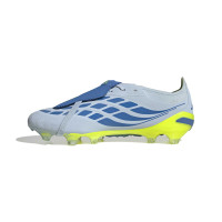 adidas Predator Elite FT Gras Voetbalschoenen (FG) Lichtblauw Blauw Geel