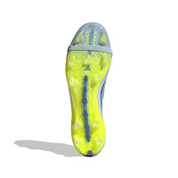 adidas Predator Elite FT Gras Voetbalschoenen (FG) Lichtblauw Blauw Geel