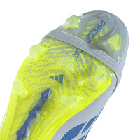 adidas Predator Elite FT Gras Voetbalschoenen (FG) Lichtblauw Blauw Geel