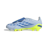 adidas Predator Elite FT Gazon Naturel Chaussures de Foot (FG) Enfants Bleu Clair Bleu Jaune