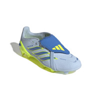 adidas Predator Elite FT Gazon Naturel Chaussures de Foot (FG) Enfants Bleu Clair Bleu Jaune