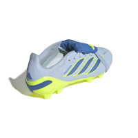 adidas Predator Elite FT Gazon Naturel Chaussures de Foot (FG) Enfants Bleu Clair Bleu Jaune