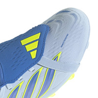 adidas Predator Elite FT Gazon Naturel Chaussures de Foot (FG) Enfants Bleu Clair Bleu Jaune