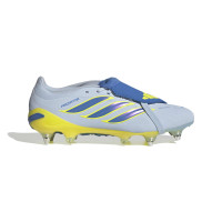 adidas Predator Pro FT Crampons Vissés Chaussures de Foot (SG) Bleu Clair Bleu Jaune