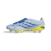 adidas Predator Pro FT Crampons Vissés Chaussures de Foot (SG) Bleu Clair Bleu Jaune