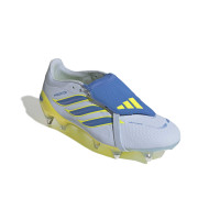 adidas Predator Pro FT Crampons Vissés Chaussures de Foot (SG) Bleu Clair Bleu Jaune