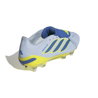 adidas Predator Pro FT Crampons Vissés Chaussures de Foot (SG) Bleu Clair Bleu Jaune