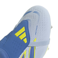 adidas Predator Pro FT Crampons Vissés Chaussures de Foot (SG) Bleu Clair Bleu Jaune