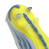 adidas Predator Pro FT Crampons Vissés Chaussures de Foot (SG) Bleu Clair Bleu Jaune