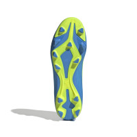 adidas F50 Club Gras / Kunstgras Voetbalschoenen (MG) Blauw Neongeel