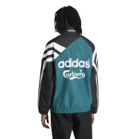 adidas Liverpool Trainingspak Full-Zip 1995-1996 Zwart Groen Wit