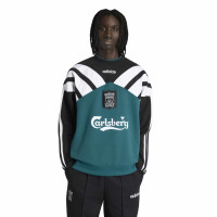 adidas Liverpool Crew Trainingspak 1995-1996 Zwart Groen Wit