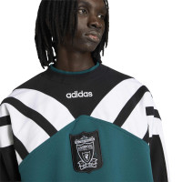 adidas Liverpool Crew Trainingspak 1995-1996 Zwart Groen Wit