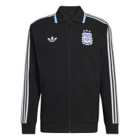 adidas Argentine Originals Anthem Veste d'Entraînement Noir Blanc Bleu Clair