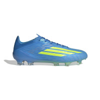 adidas F50 Elite Gras Voetbalschoenen (FG) Blauw Neongeel
