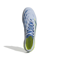 adidas Predator Elite Crampons Vissés Chaussures de Foot (SG) Bleu Clair Bleu Jaune