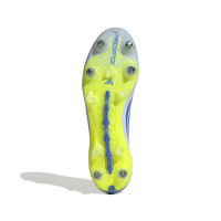 adidas Predator Elite Crampons Vissés Chaussures de Foot (SG) Bleu Clair Bleu Jaune