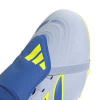 adidas Predator Club FT Gras / Kunstgras Voetbalschoenen (MG) Lichtblauw Blauw Geel