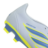 adidas Predator Club FT Gras / Kunstgras Voetbalschoenen (MG) Lichtblauw Blauw Geel