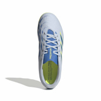 adidas Predator Club Gras / Kunstgras Voetbalschoenen (MG) Kids Lichtblauw Blauw Geel