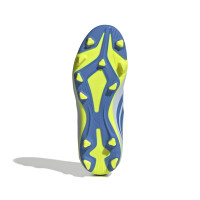 adidas Predator Club Gras / Kunstgras Voetbalschoenen (MG) Kids Lichtblauw Blauw Geel