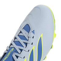 adidas Predator Club Gras / Kunstgras Voetbalschoenen (MG) Kids Lichtblauw Blauw Geel