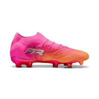PUMA Future 9 Ultimate Gazon Naturel Chaussures de Foot (FG) Rose Vif Bleu Jaune